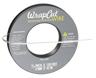 Testgrösse WrapCut WIRE® Precision Edge Cutting Tape. 7,5m x 4mm Trial-Size 