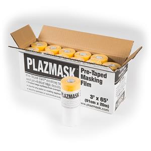 PlazMask Pre-Taped Masking Film, 3