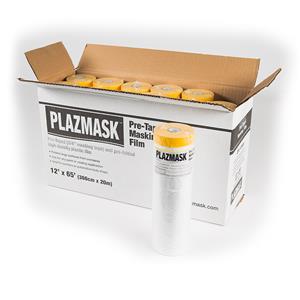 PlazMask Pre-Taped Masking Film, 12