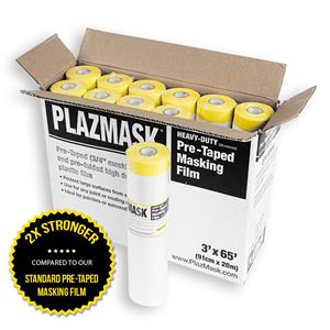 PlazMask Heavy Duty Pre-Taped Masking Film 3