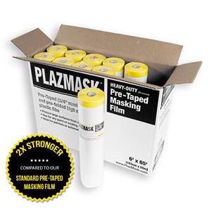 PlazMask Heavy Duty Pre-Taped Masking Film 6